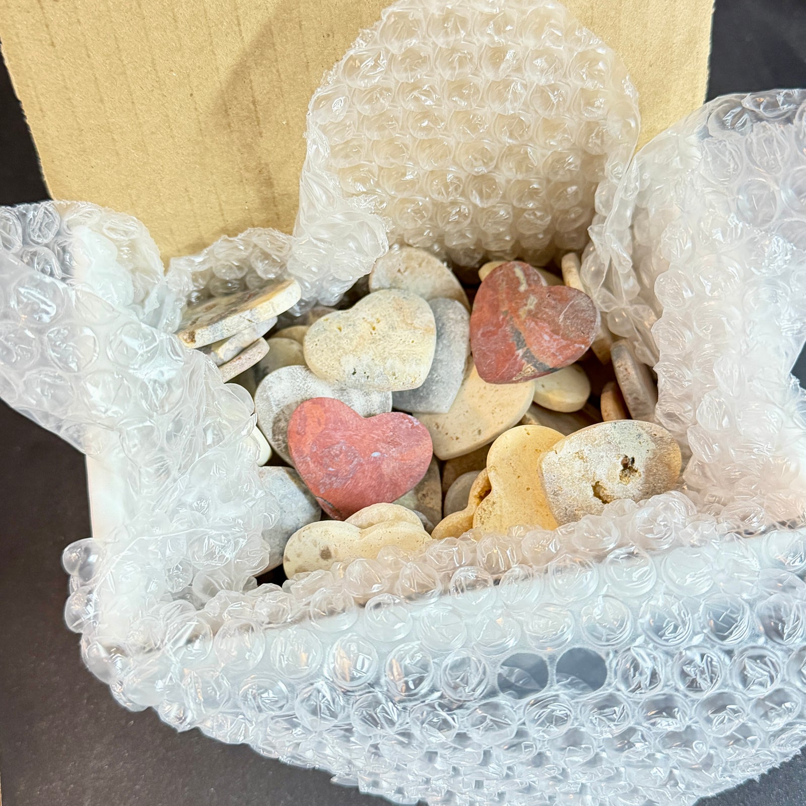 50 Worry Stone Hearts – Halloween Candy Alternative