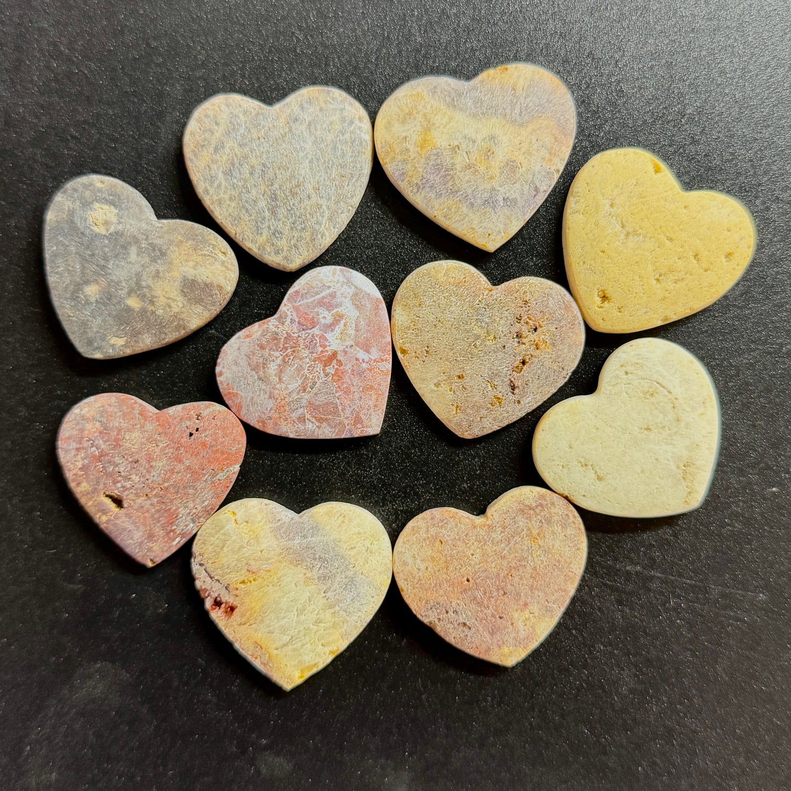 50 Worry Stone Hearts – Halloween Candy Alternative