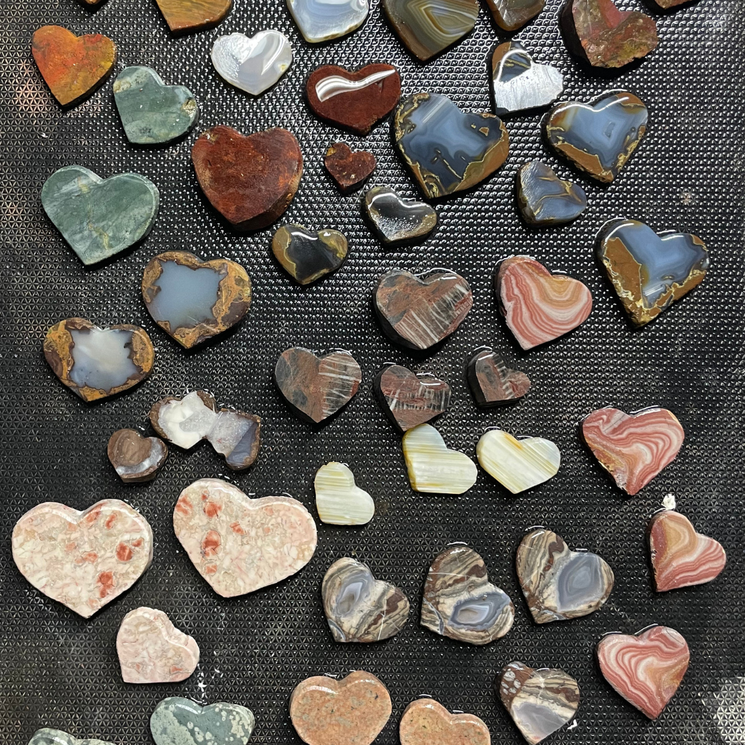 a TOM-MADE heart (made by yours truly! naturally textured + FUN!)