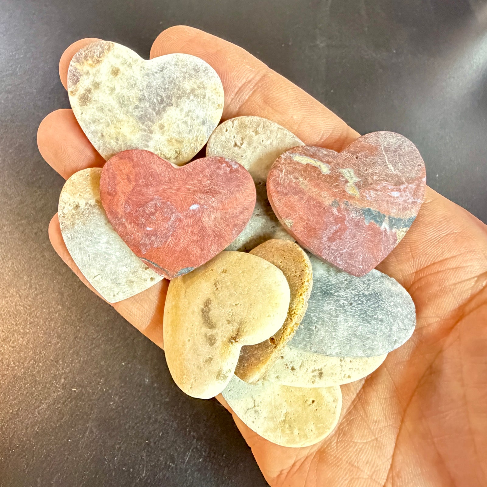 50 Worry Stone Hearts – Halloween Candy Alternative