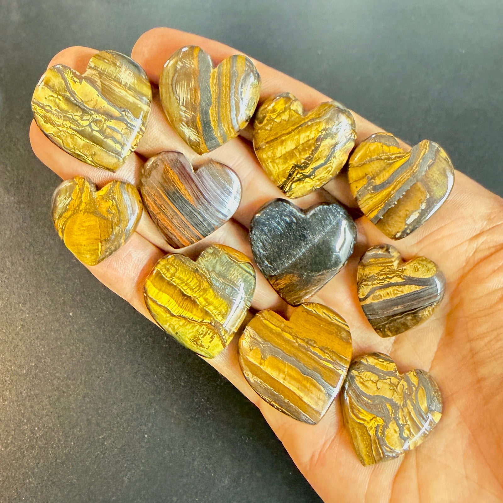 10 SMALL TIGER’S EYE