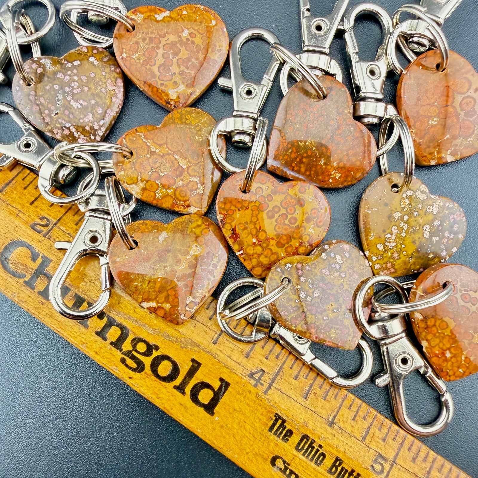 Orbicular Jasper Keychain