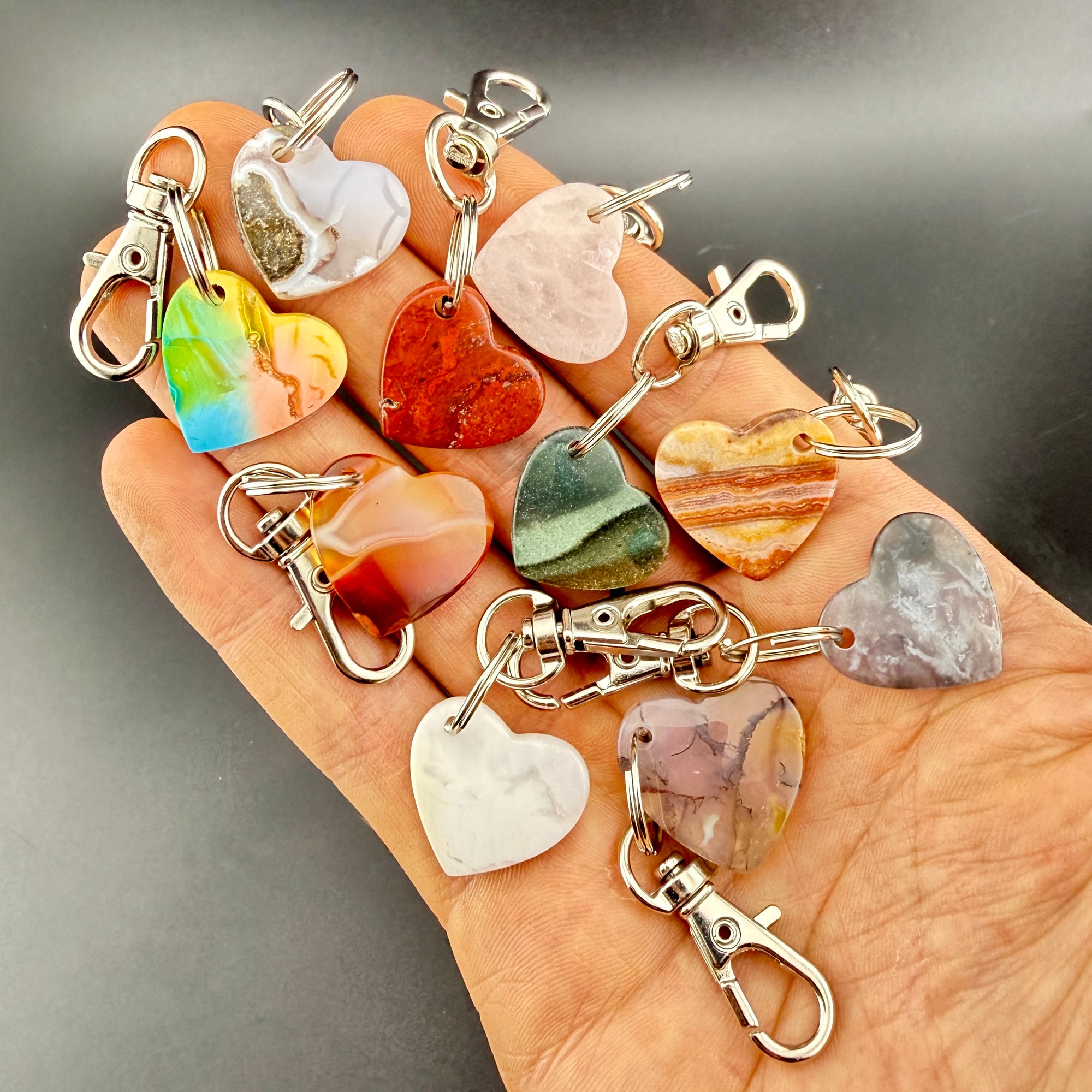 A FUN MIX OF KEYCHAINS - The Heart Rock Guy