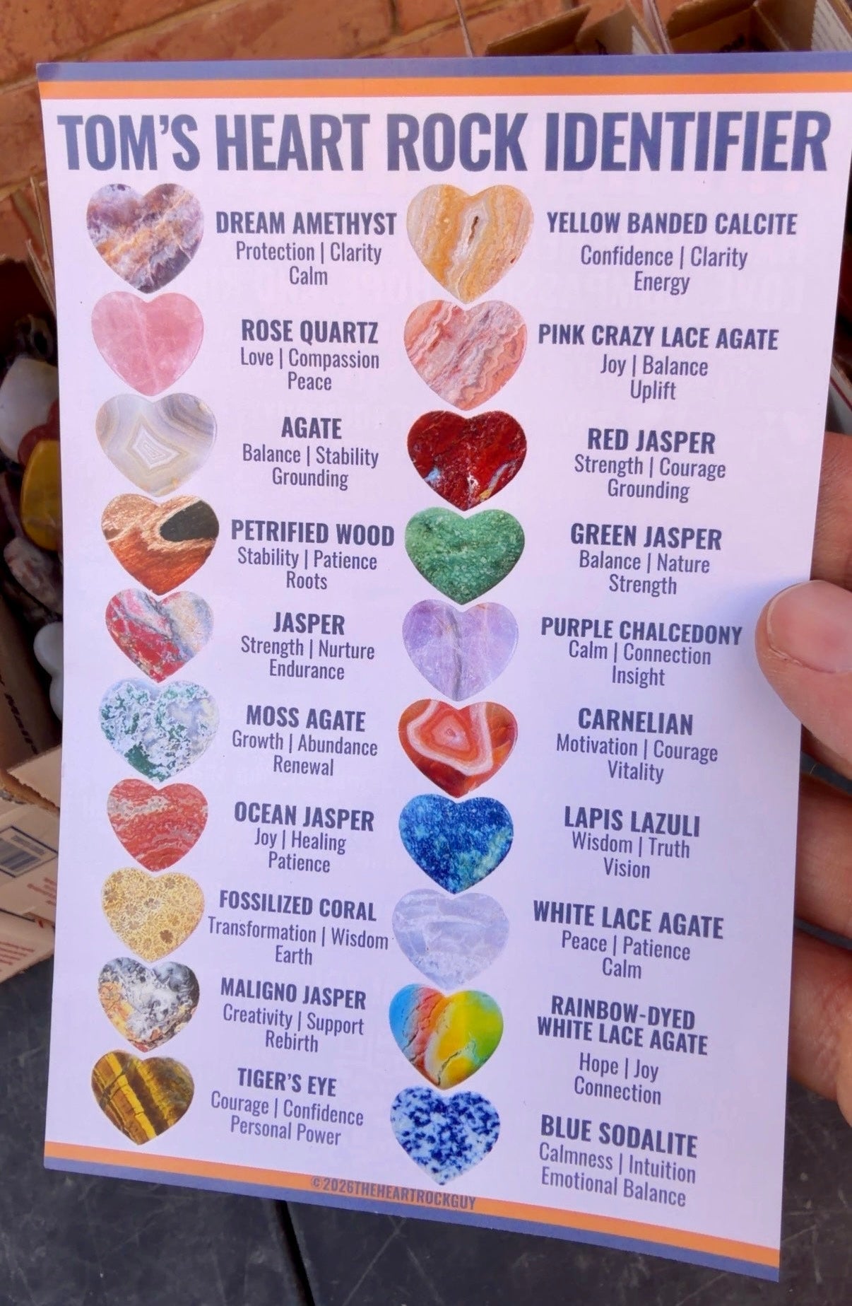 100 Large Stone Hearts – Halloween Candy Alternative Box