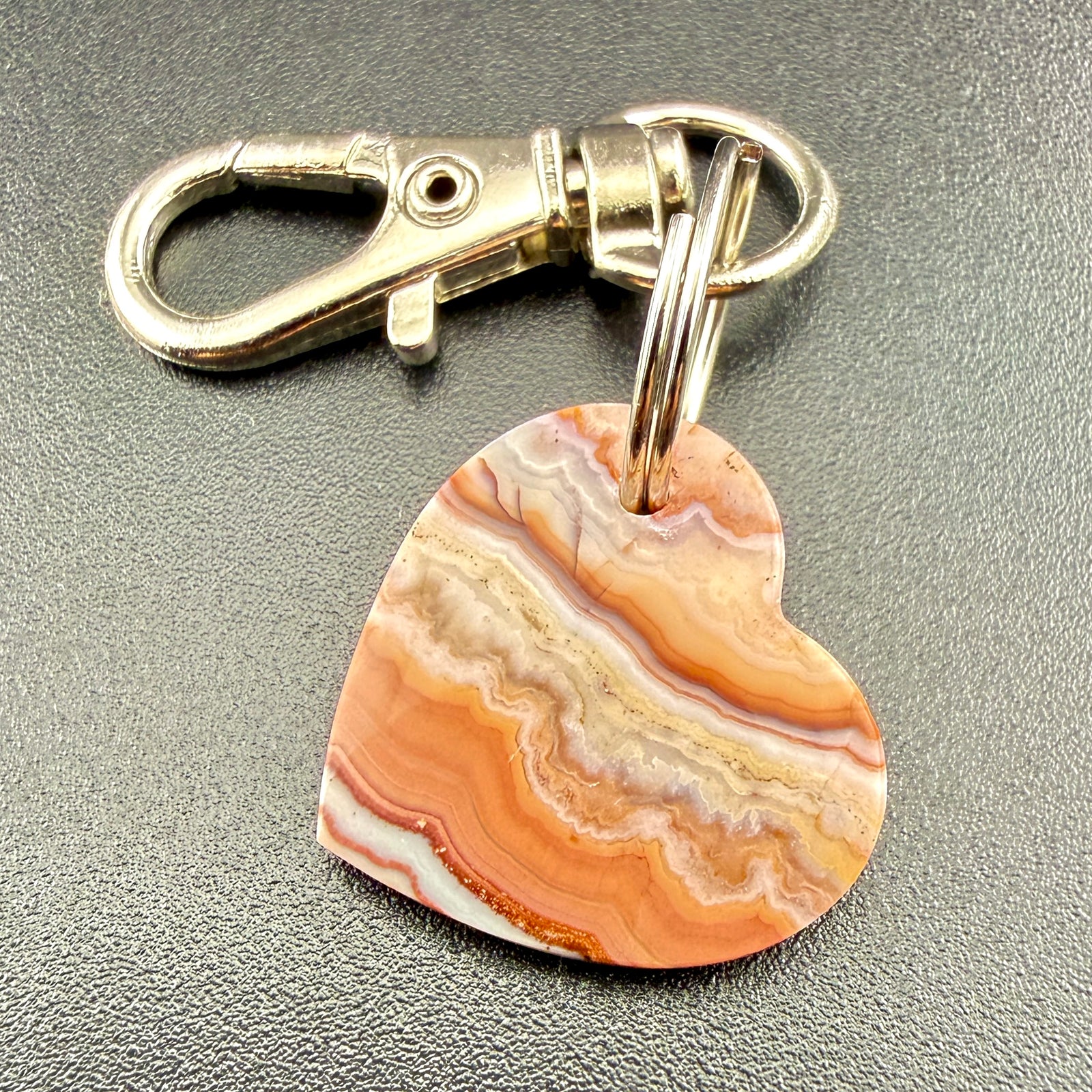 Pink Crazy Lace Keychain