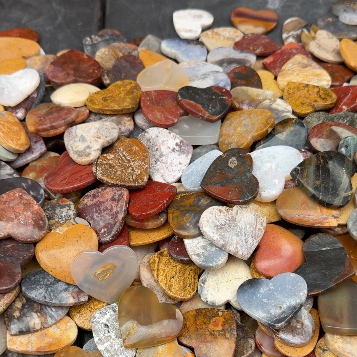 100 Large Stone Hearts – Halloween Candy Alternative Box