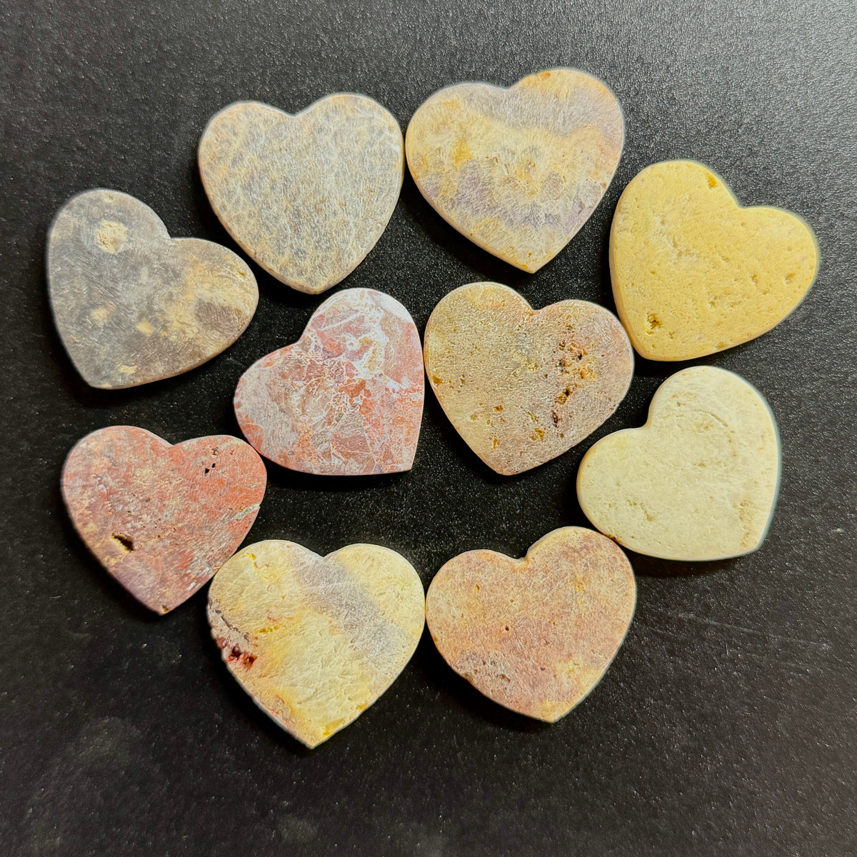 50 Worry Stone Hearts – Halloween Candy Alternative