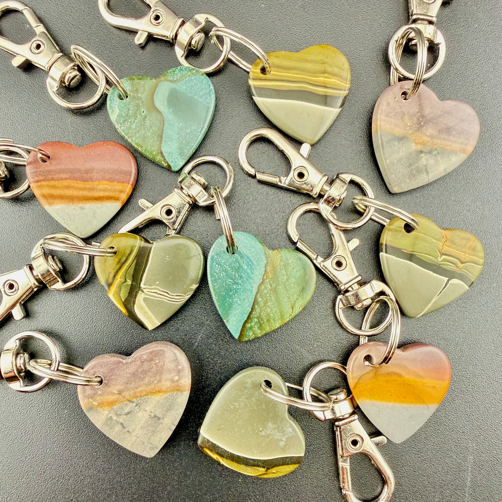 Polychrome Jasper Keychain