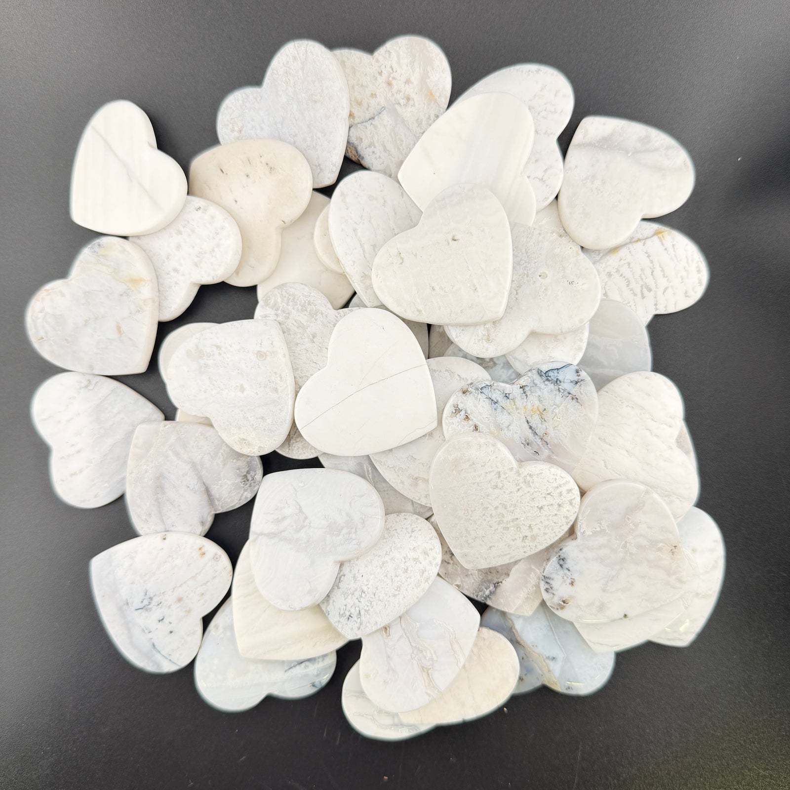 50 White Hearts