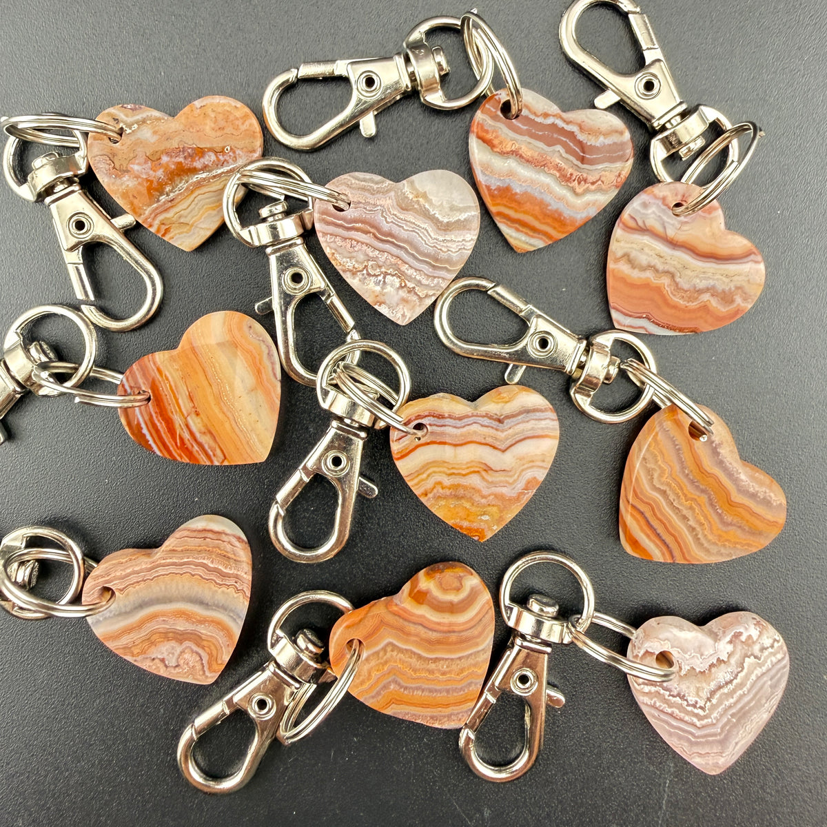 Pink Crazy Lace Keychain