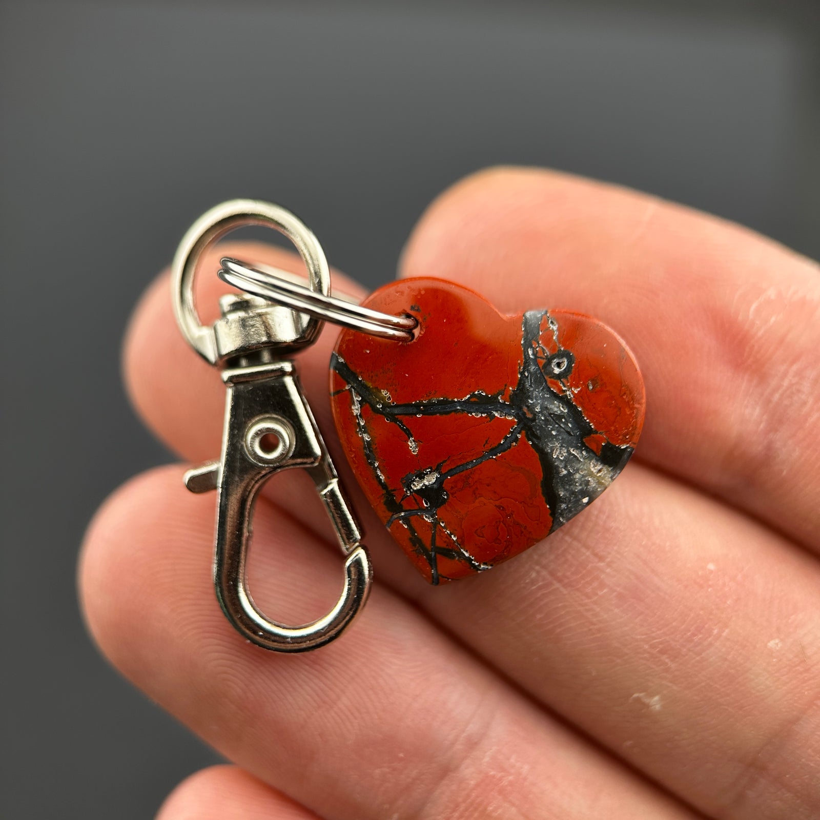 Heart Rock Keychains