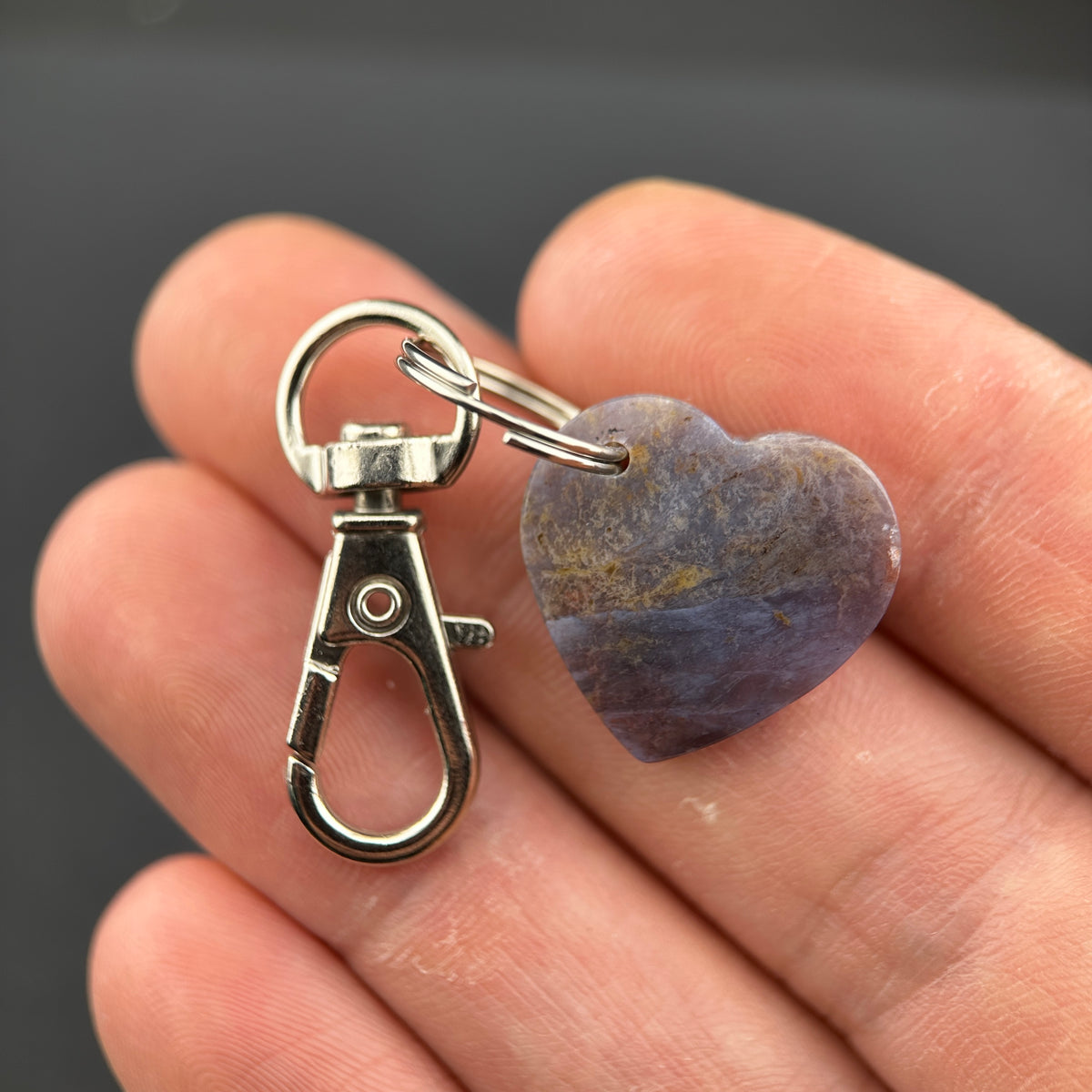 Heart Rock Keychains