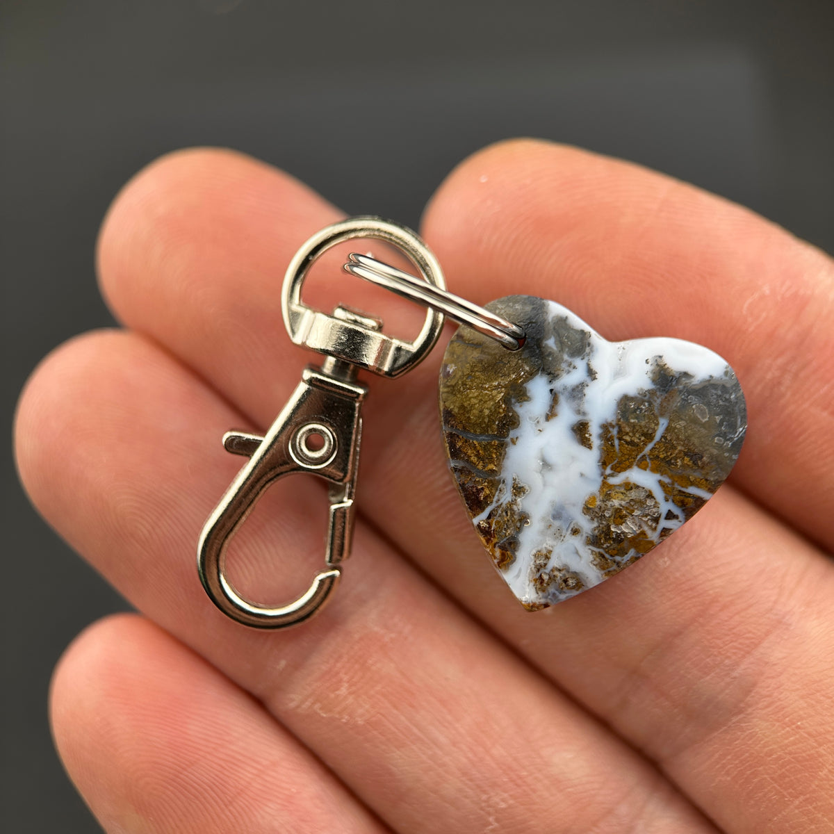 Heart Rock Keychains