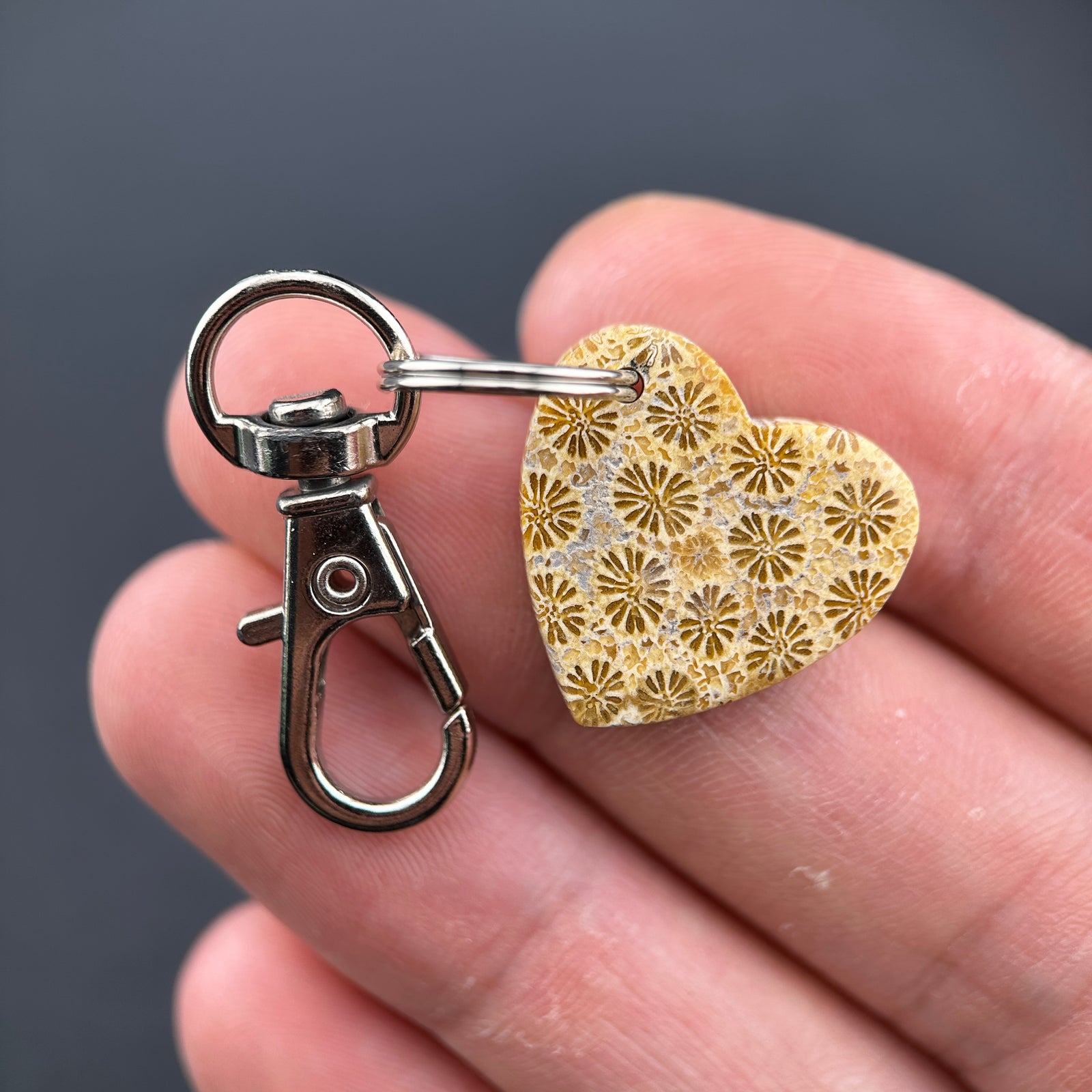 Heart Rock Keychains