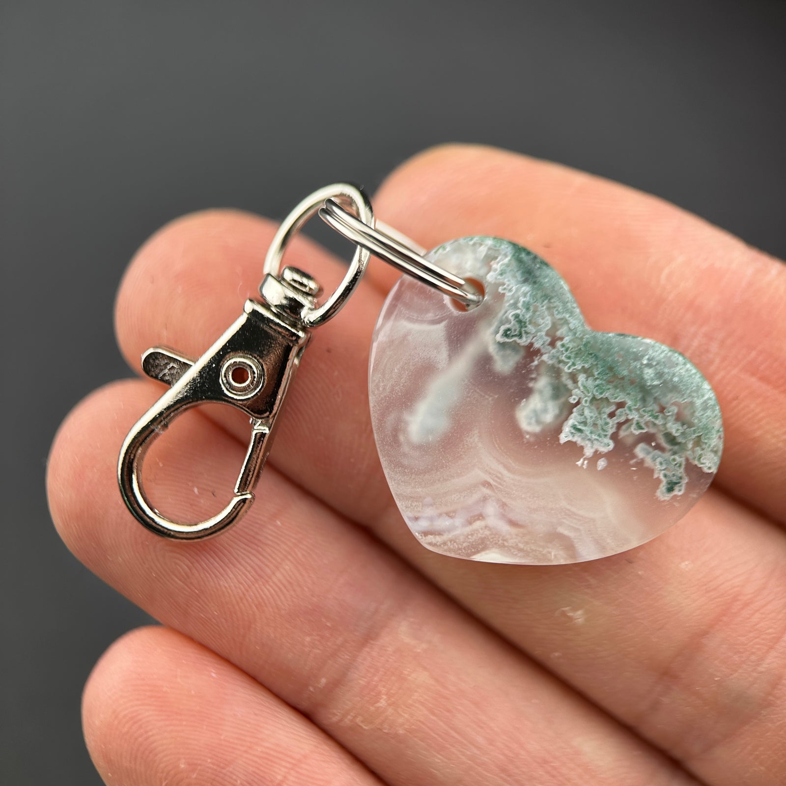 Heart Rock Keychains