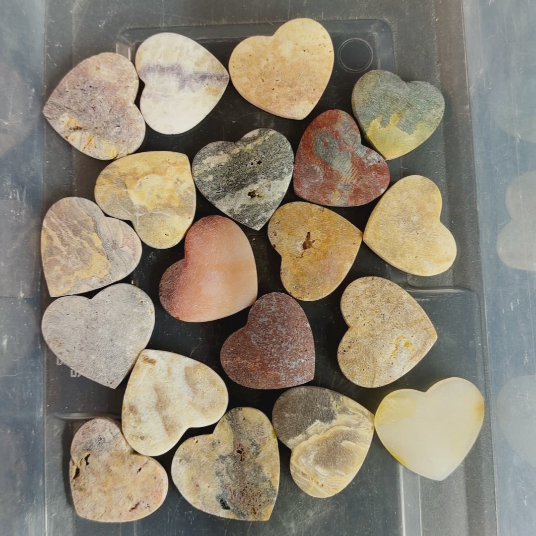 50 Worry Stone Hearts – Halloween Candy Alternative