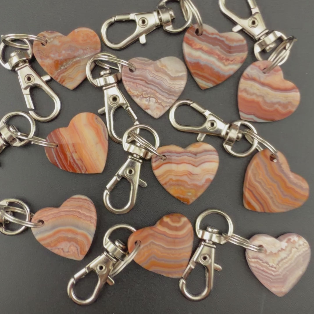 Pink Crazy Lace Keychain